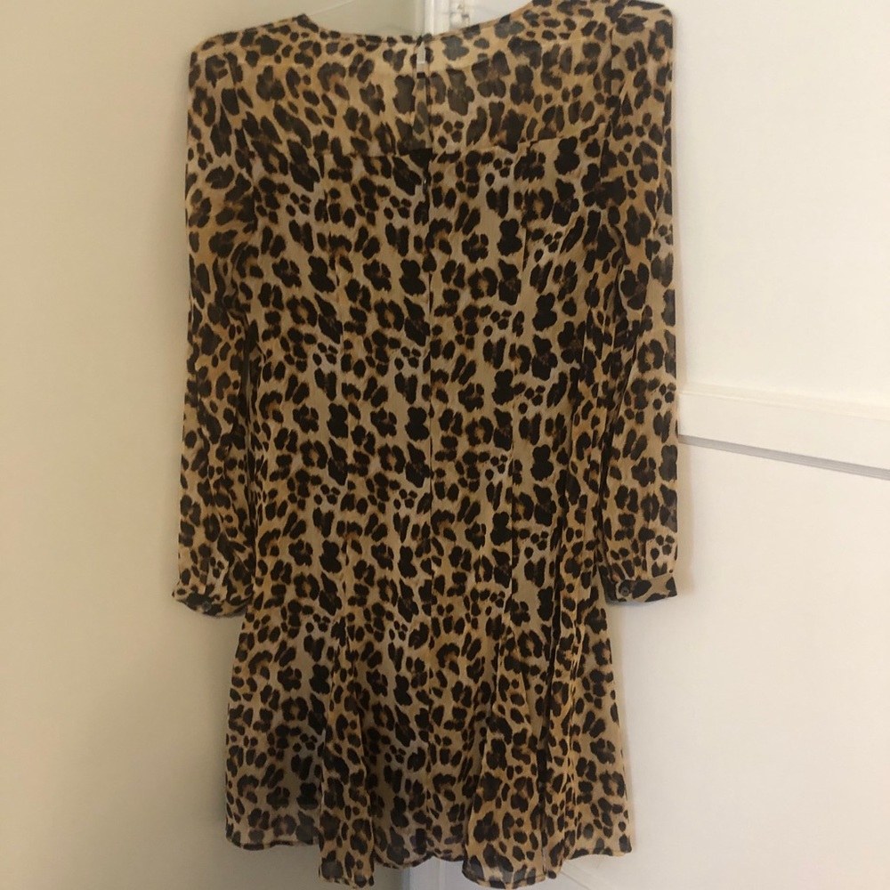 The Limited Chiffon LeopardDress Size 8 petite